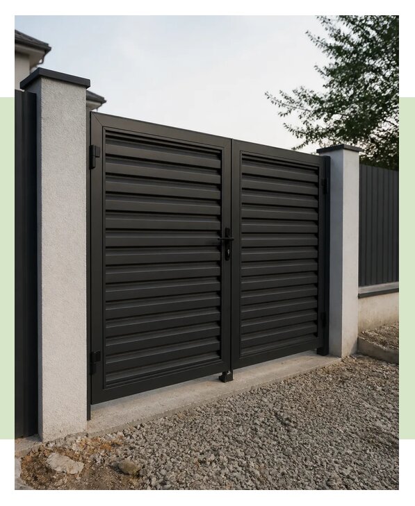 Металлические ворота под ключ в Дубне по цене от 45941 р. | ЗаборЭксеперт-Дбн